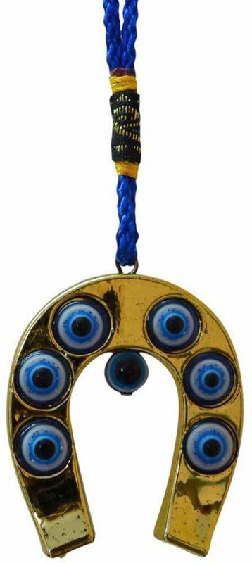 vyne Horse Shoe Evil Eye Car & Door/Office Hanging for Good Luck and Decorative Showpiece  -  4 cm(Plastic)