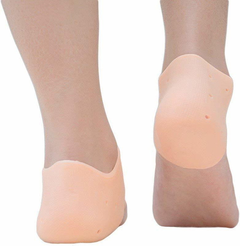 ahana trader Heel Pain Relief Open Toe Silicon Foot Care For all Heel Support Heel Support(Orange)