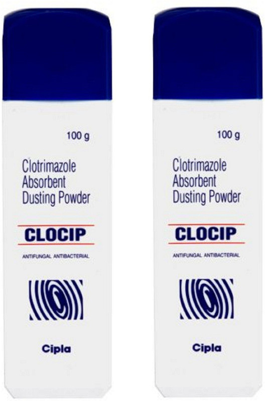 Cipla Clocip Anti Bacterial And Anti Fungal Powder (2 pc x 100gm)(200 g)