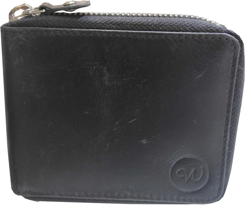 wonderbeats accessitorium Men Black Genuine Leather Wallet(5 Card Slots)