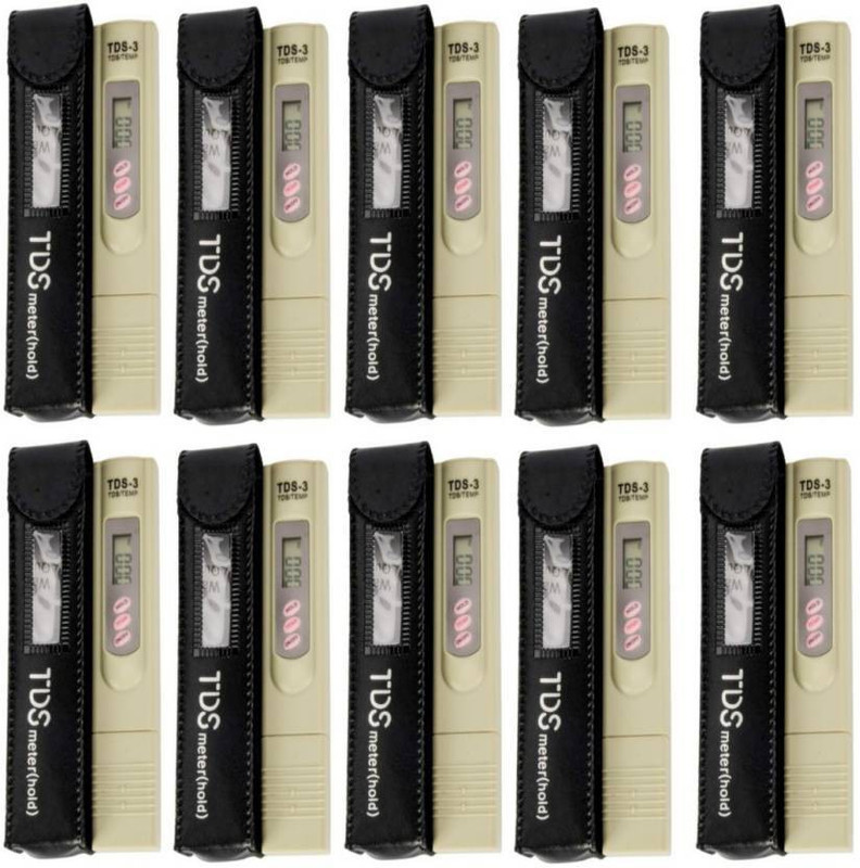 CAPITAL TDS-3 10 pcs Temp/Hold PPM Testing Machine Water Filter Purity Tester Portable Pen Digital Thermometer (Ivory) (PACK OF 10) Digital TDS Meter