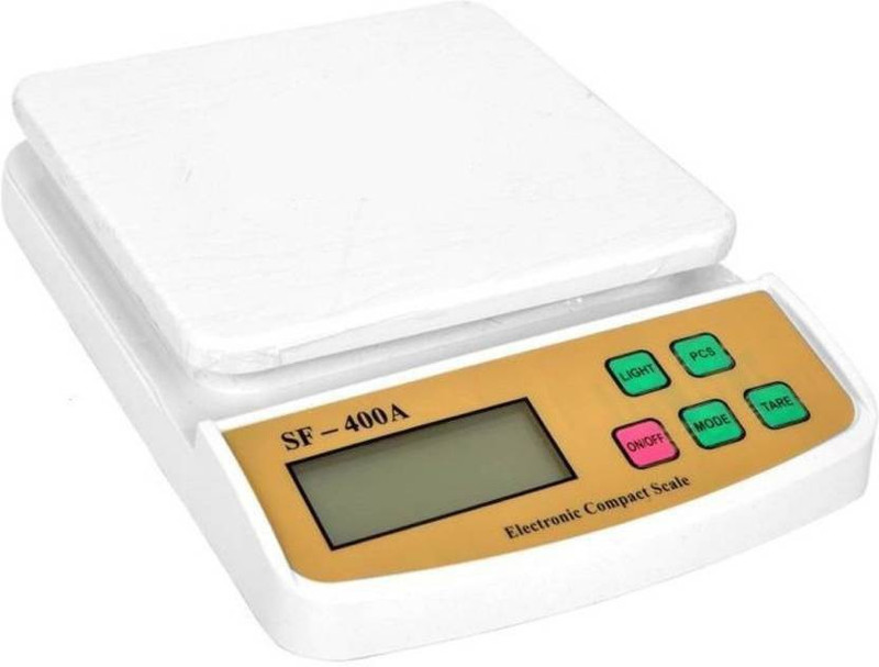 zolico SF400A KITCHEN SCALE WITH BACK LIGHT FOR HOTEL, HOME & COLLEGE Weighing Scale(White, Beige)