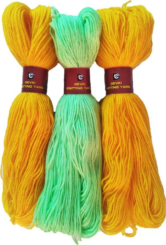 devki knitting yarn Baby Knitting Yarn , 170 gm Woolen Crochet Yarn Thread. Best Used with Knitting Needles, Crochet Needles. Wool Yarn for Knitting. Best Woolen Thread.