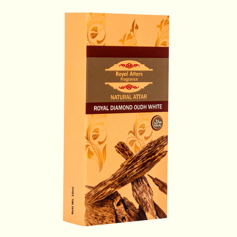 RACKDACK Royal Diamond Oudh White 10ml Roll On Floral Attar(Dehn el oud)