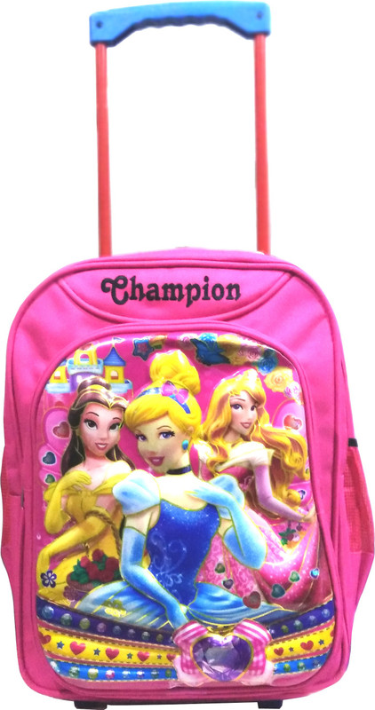 jarzi joris 3 PRINCESS TROLLEY 17 INCHES Waterproof Trolley(Pink, 17 inch)