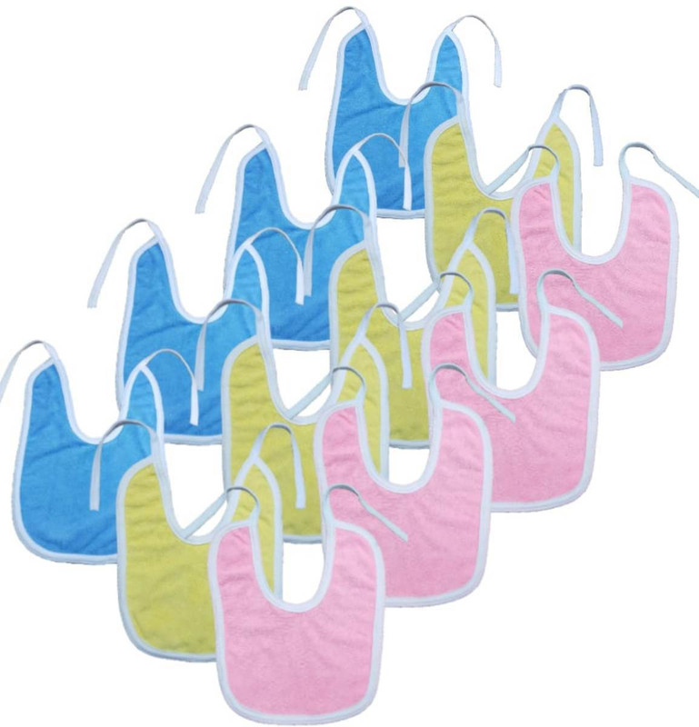 BRANDONN Double Layered Towel Bibs With Knot Multicolor(pmb_12)