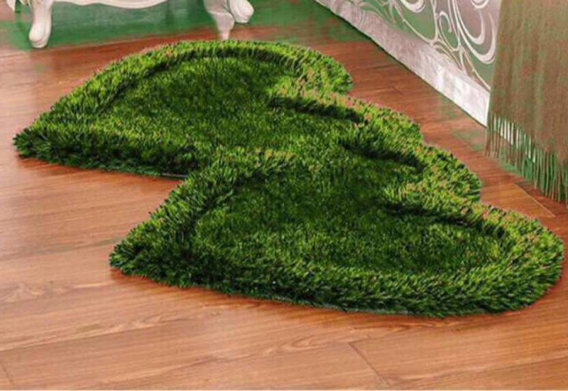 vats Green Polyester Area Rug(55 cm  X 140 cm)