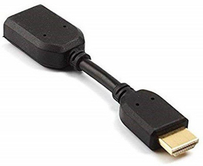 jamus HDMI MALE TO HDMI FEMALE CABLE EXTENSION CABLE 0.5 m HDMI Cable(Compatible with tv, Black, Sync and Charge Cable)