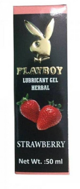 NightBlue PlayBoy al Lubricant Gel - Strawberry Flavour (50 ml) Lubricant(50 g)