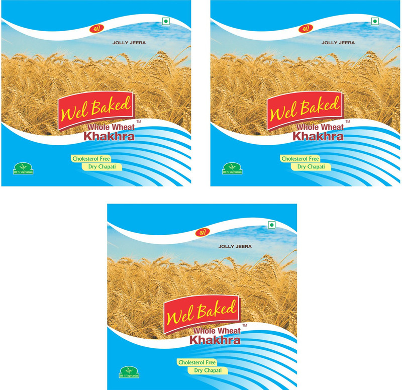 wel baked Jolly Jeera Khakhra (Pack of 3)(Pack of 3, 3 x 200, 600 g)