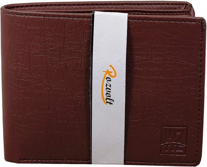 rozvolt Men Brown Artificial Leather Money Clip(8 Card Slots)
