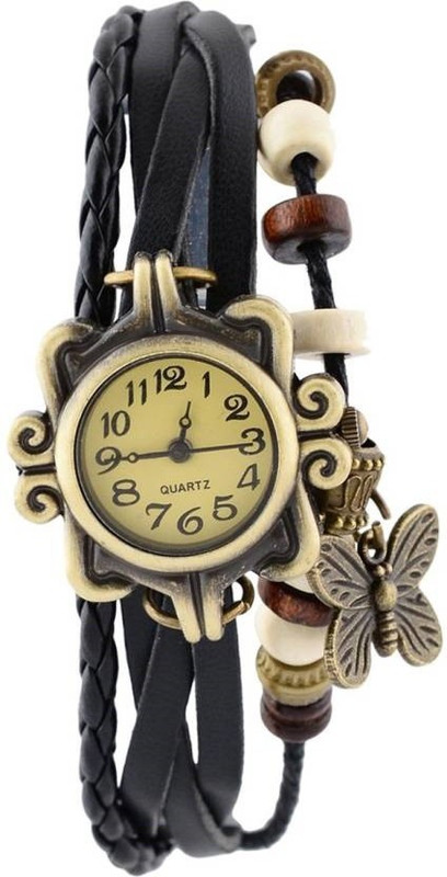 lead Black Butter fly balt Analog Watch  - For Women