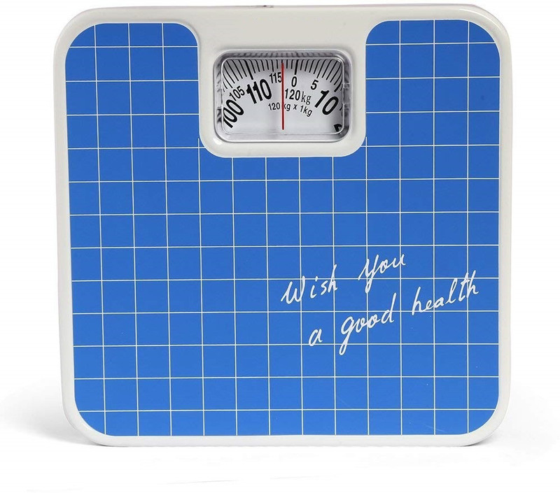 Zelenor Analog 9811 Weight Machine Manual Mechanical Analog(Check Blue) Weighing Scale(Blue)