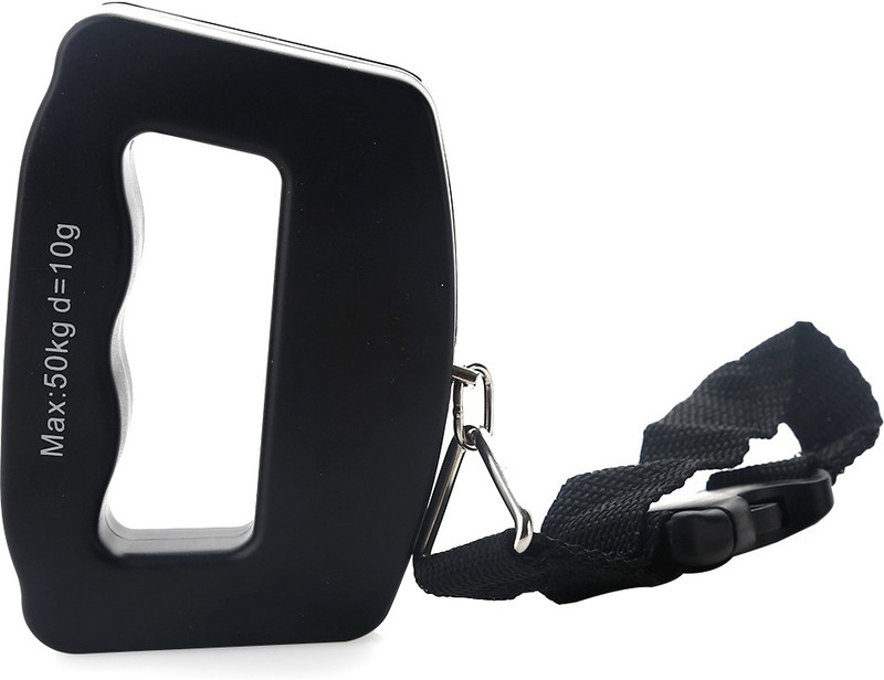 Sukot 50KG PORTABLE HANDHELD DIGITAL LUGGAGE SCALE WEIGHING TRAVEL SUITCASE BAG SCALES Weighing Scale(Black)