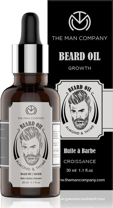 The Man Company Beard Hair Growth Oil - Almond and Thyme Hair Oil(30 ml)