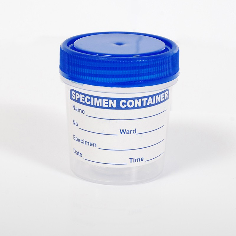 specimen  - 30 ml PP (Polypropylene) Oil Container(Pack of 100, White, Blue)