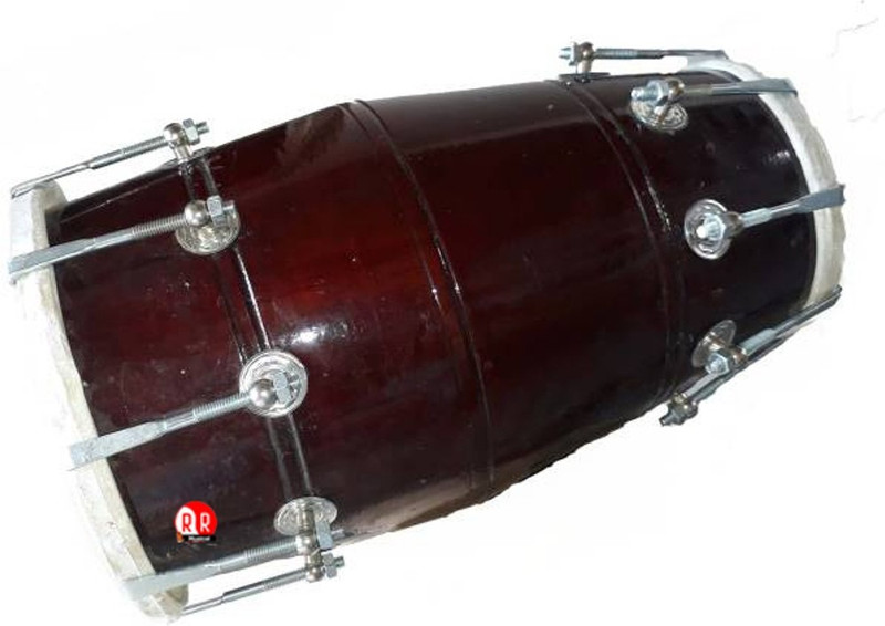 RR Musical RR MUSICALS077 Nut & Bolts Dholak(Black)
