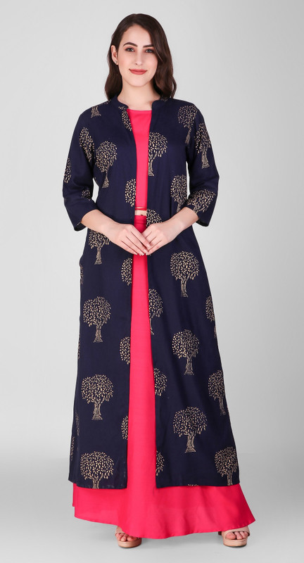 fashiongrape Women Ethnic Top and Skirt Set