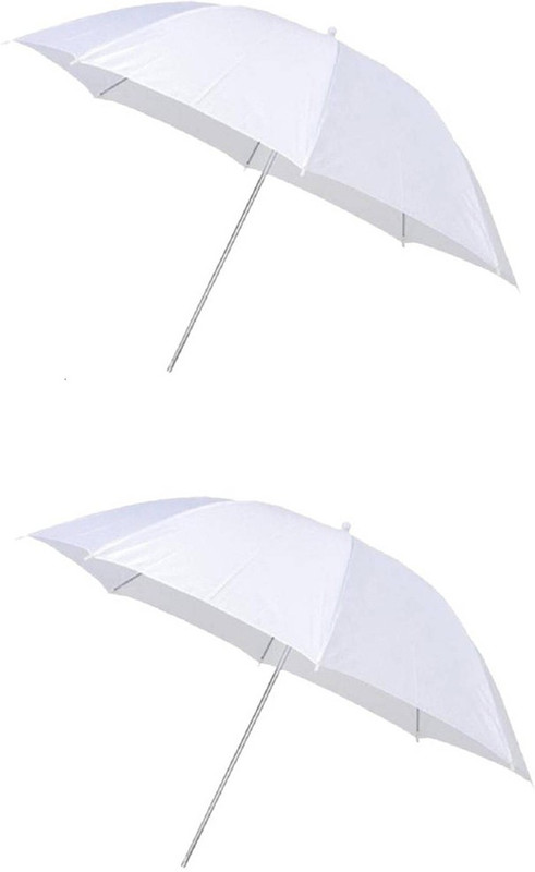 Priyam 80cm white umbrella 2Pcs for photography light flash White Reflector Umbrella(4.5 cm)