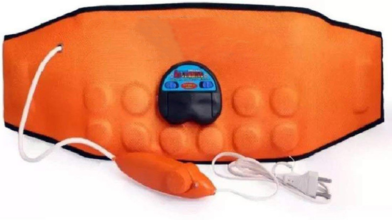 hope smile Abdominal and Magnatic sauna orange original Belt "Free Size" (Orange) Vibrating Magnetic Slimming Belt(Orange)