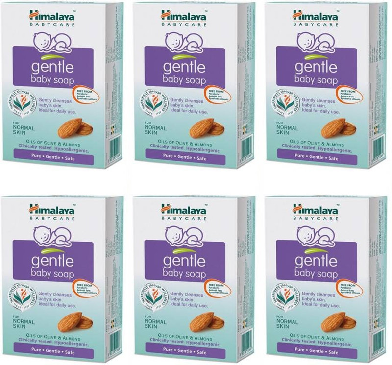 Himalaya Herbals Gentle Baby Soap 75g X 6 Packs(450 g)