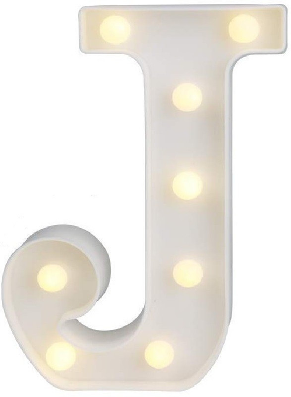 QUACE 3D Letter LED Night Light Wall Hanging Marquee Table Lamp(23.6 cm, J) QUACE 3D Letter LED Night Light Wall Hanging Marquee Table Lamp(23.6 cm, J)