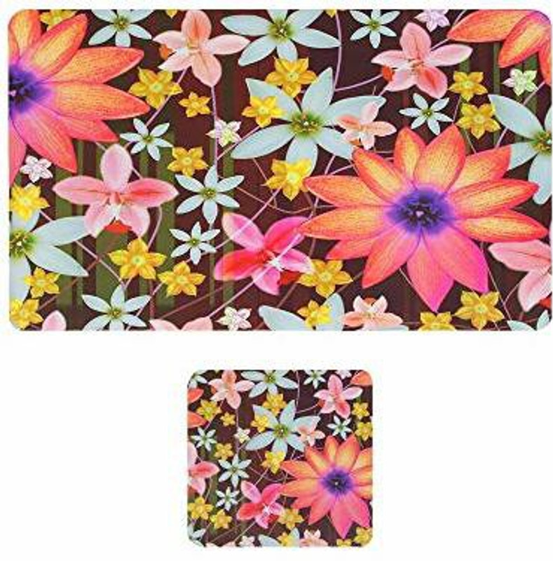 himanshi Rectangular Pack of 6 Table Placemat(Multicolor, PVC)