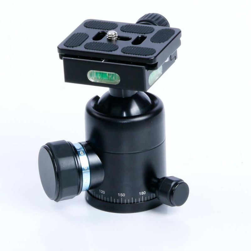 CAMTREE Aluminum Ball Head Digital Panorama Video Camera Head Joint Quick Tripod Ball Head(Black, Supports Up to 10000 g)