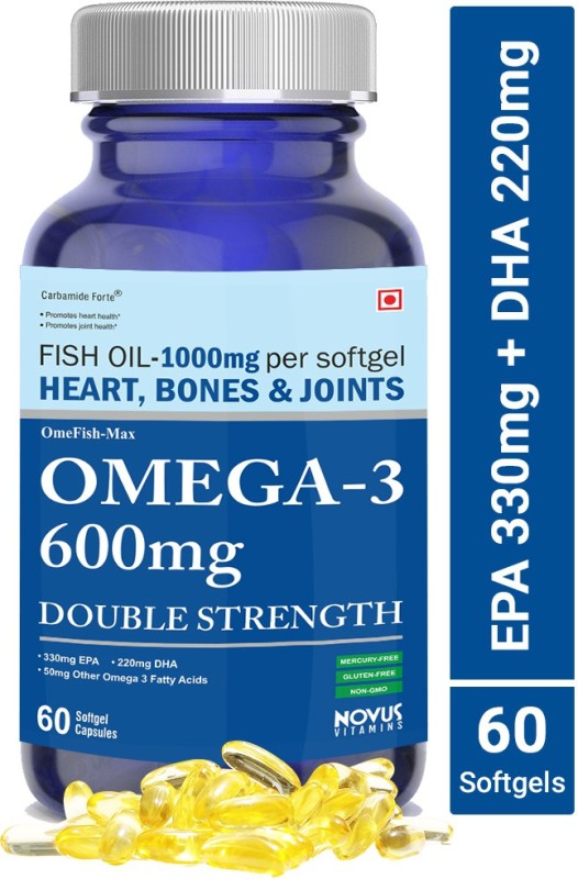 Carbamide Forte Fish Oil 1000 mg s Omega 3 ty  Double Strength EPA 330mg & DHA 220mg(60 No)