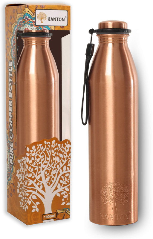 kanton Classic 1000 ml Water Bottle(Set of 1, Gold)
