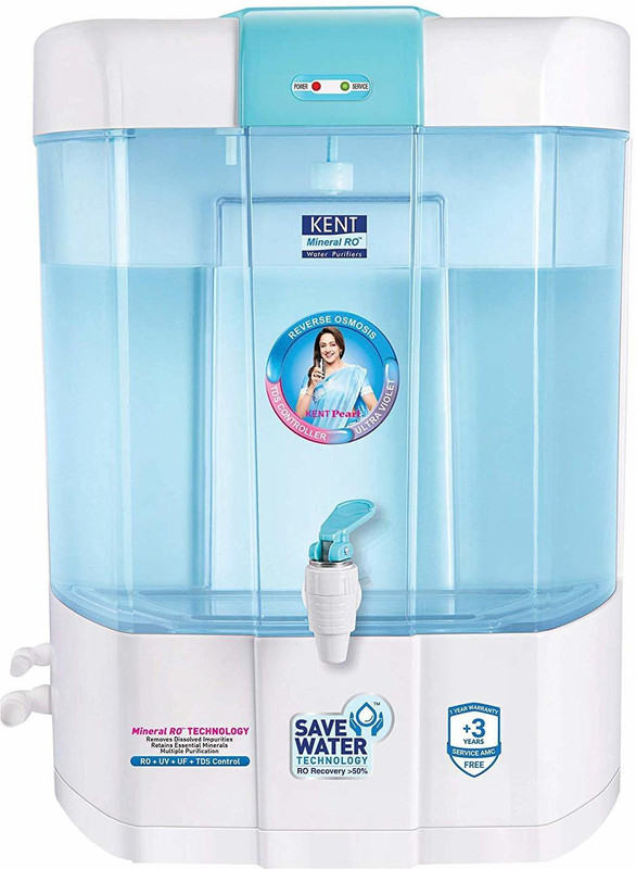 Kent CGFGHBJ 8 L RO + UV + UF Water Purifier(White)