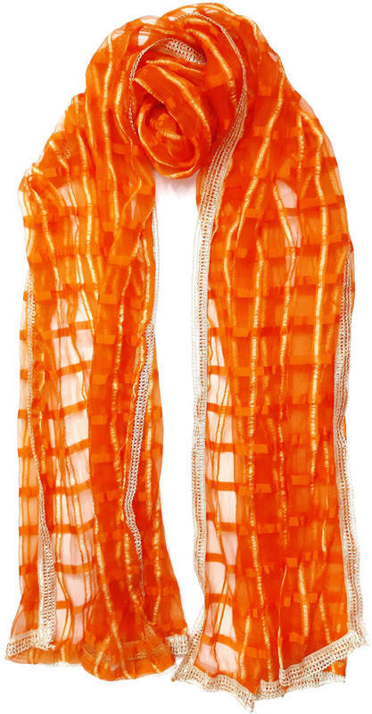 shri ram creations Crepe Georgette Checkered Women Dupatta
