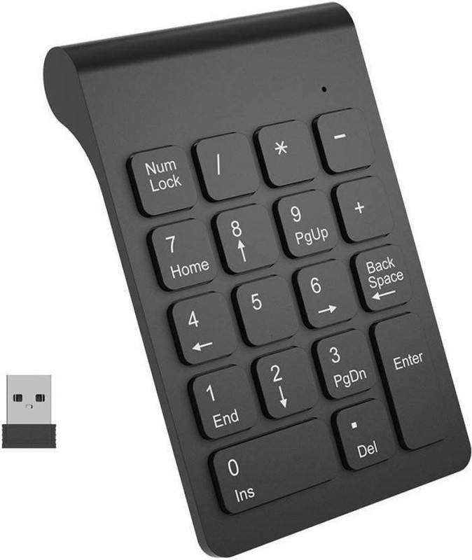 rmendous Wireless Numeric Keypad Wireless Laptop Keyboard(Black)