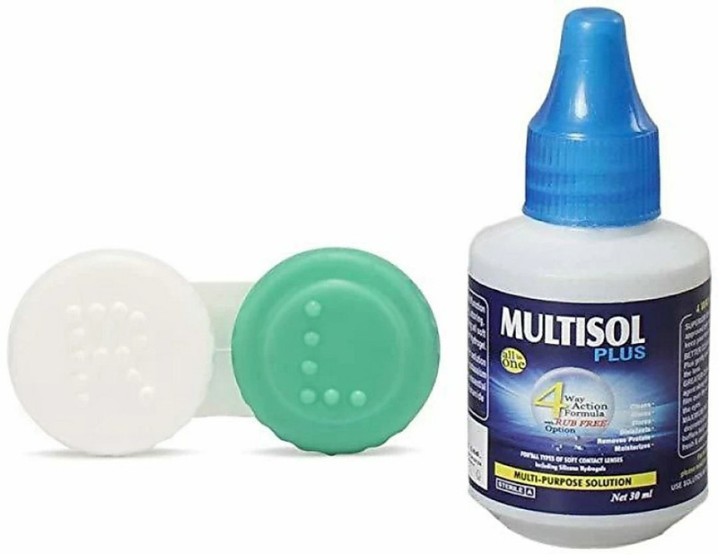 Multisol lens solution with lens case Liquid(30 ml)