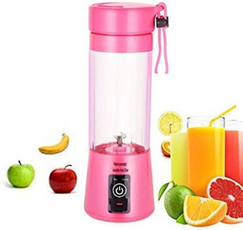 Kamview Portable USB Juicer, Mini Juicer Machine, USB Electric Blender 0 Juicer(Pink, 1 Jar)