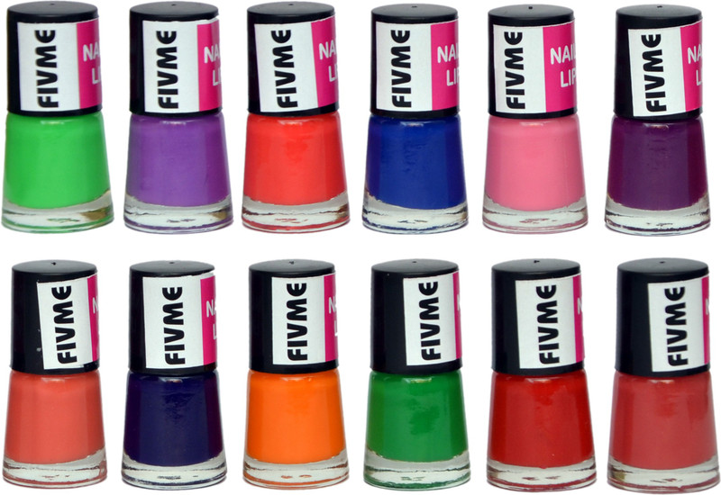 fivme Long Lasting Nail Polish Combo Offer ( Set of 12 ) Multishade