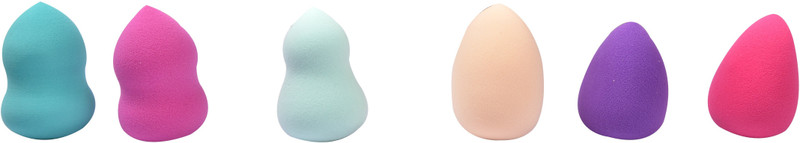 beautica Beauty Blender Powder Puff (Pack of 6 Mix)