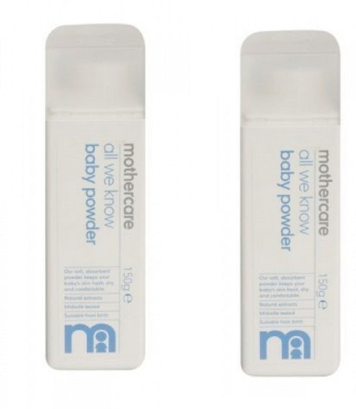 Mothercare All We Know Baby Powder (150g x 2 = 300g ) Combo Pack of 2pcs(2 x 300 g)