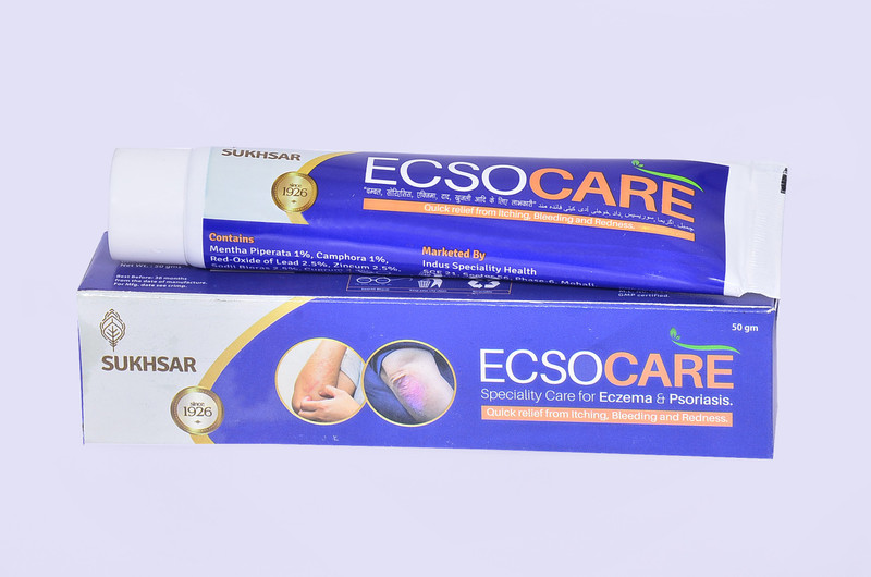 sukhsar ECSOCARE Psoriasis,Eczema,Anti-Fungal Cream 50 Gm Since 1926 Antiseptic Cream(50 ml)