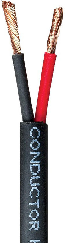 dhivis 99.9% Copper, Speaker Cable, 2x105 Strands, Black 100 m Wire(Black)