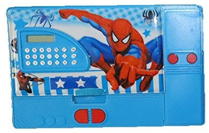 tedmei 1 Spiderman Art Plastic Pencil Box(Set of 1, Blue)
