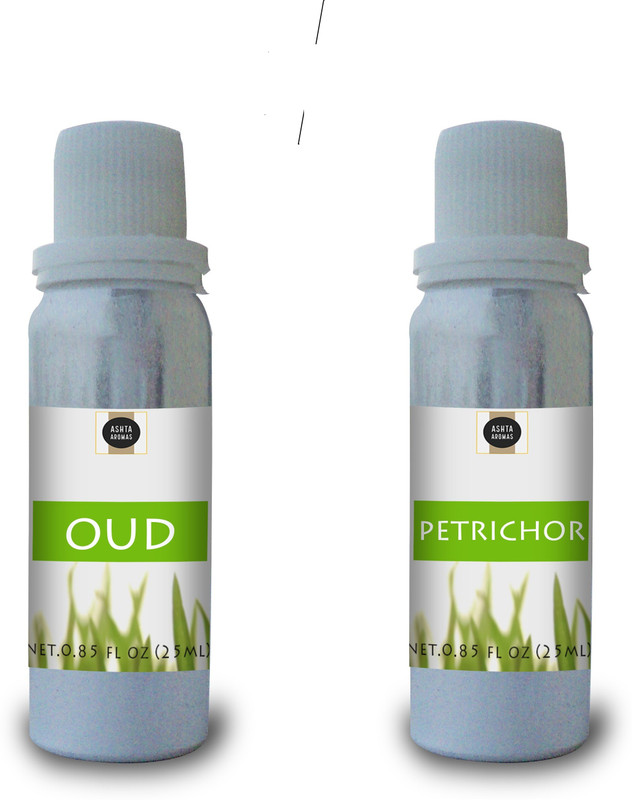ASHTAAROMAS Set of 2 Combo Of Oud and Petrichor Attar for Unisex (25 ML Each) Floral Attar(Floral)