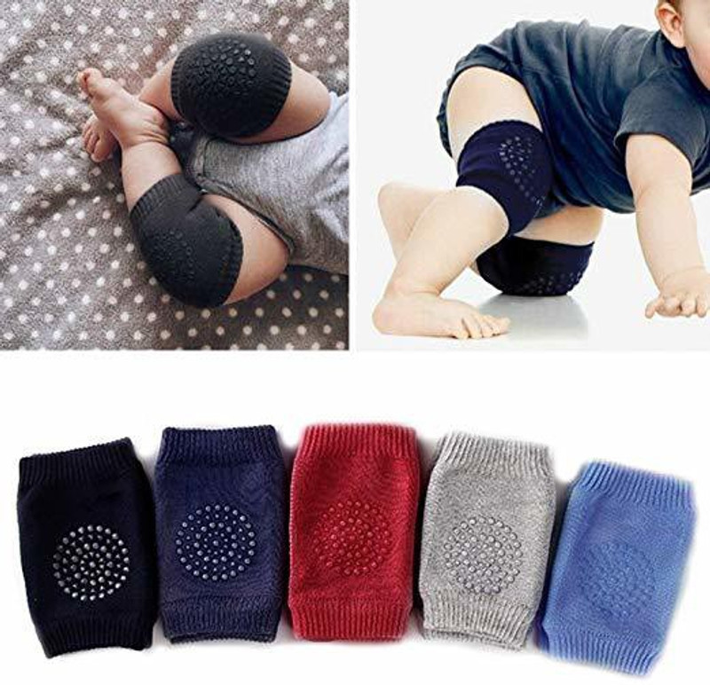 Aaradhayam boy Knee Pad Non-Slip Knee Pads Point Glue Non-Slip Crawling Socks (set of-01) Multicolor Baby Knee Pads(new)