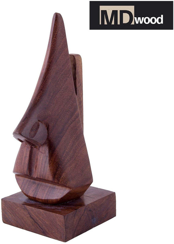 mdwood 1 Compartments Wood Google stend(Brown)