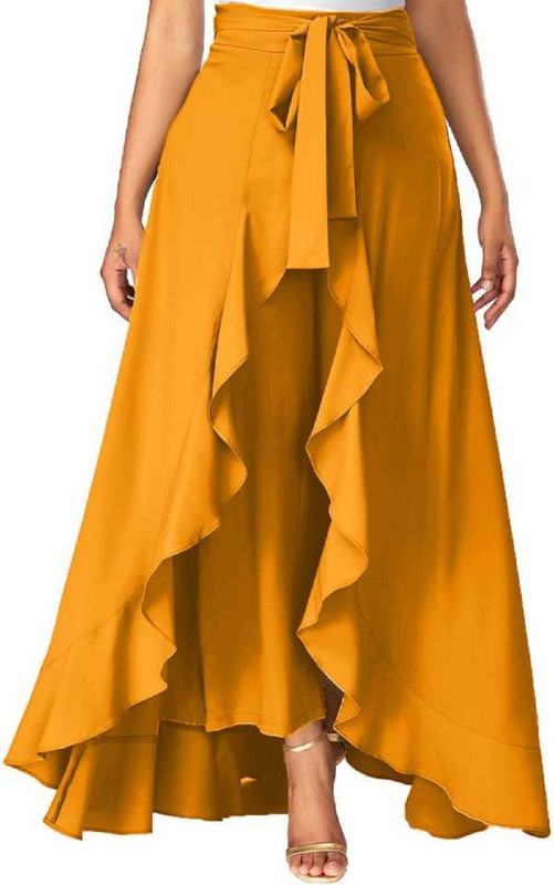 sanskriti designers Self Design Women Flared Maroon Skirt