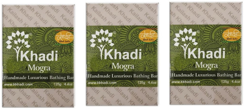 kailash khadi MOGRA SOAP 125g(ms)(3 x 125 g)
