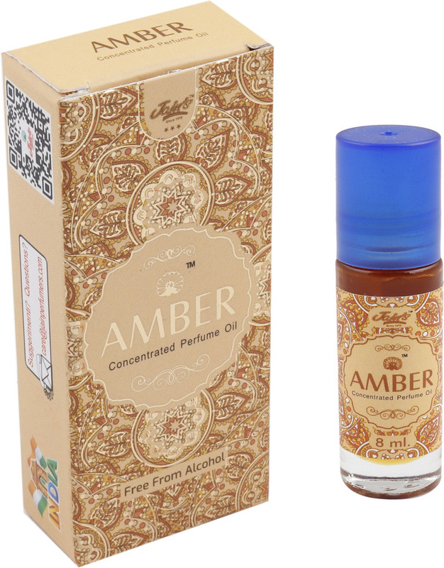 Jain's Amber Attar / Concentrated Perfume Oil - 8 ml Floral Attar(Amber)