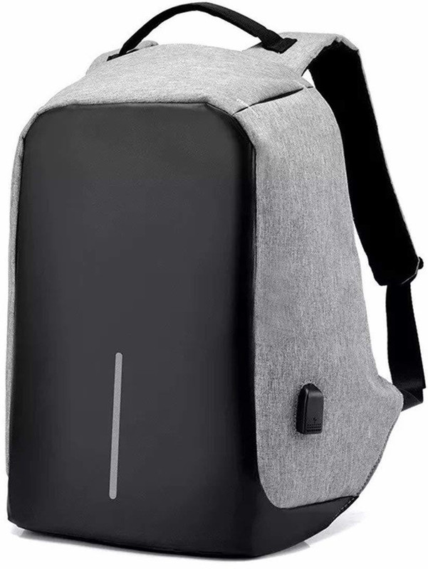 ahana trader 18 inch Laptop Backpack(Multicolor, Grey)