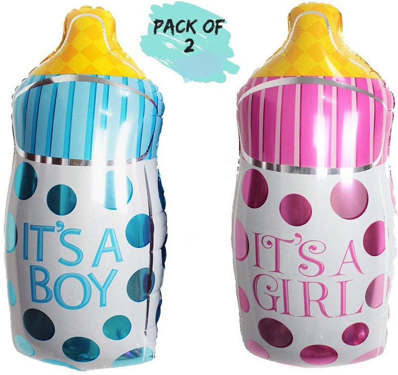 aark planet Printed a-72 Balloon Bouquet(Blue, Pink, Pack of 2)