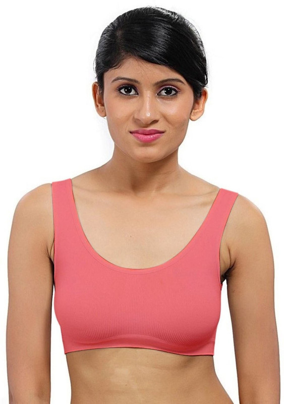 Style Feathers Women Sports Bra(Pink)